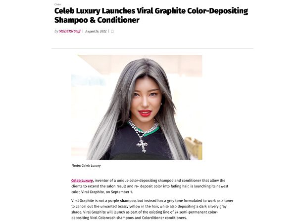 Celeb Luxury Launches Viral Graphite Color-Depositing Shampoo & Conditioner