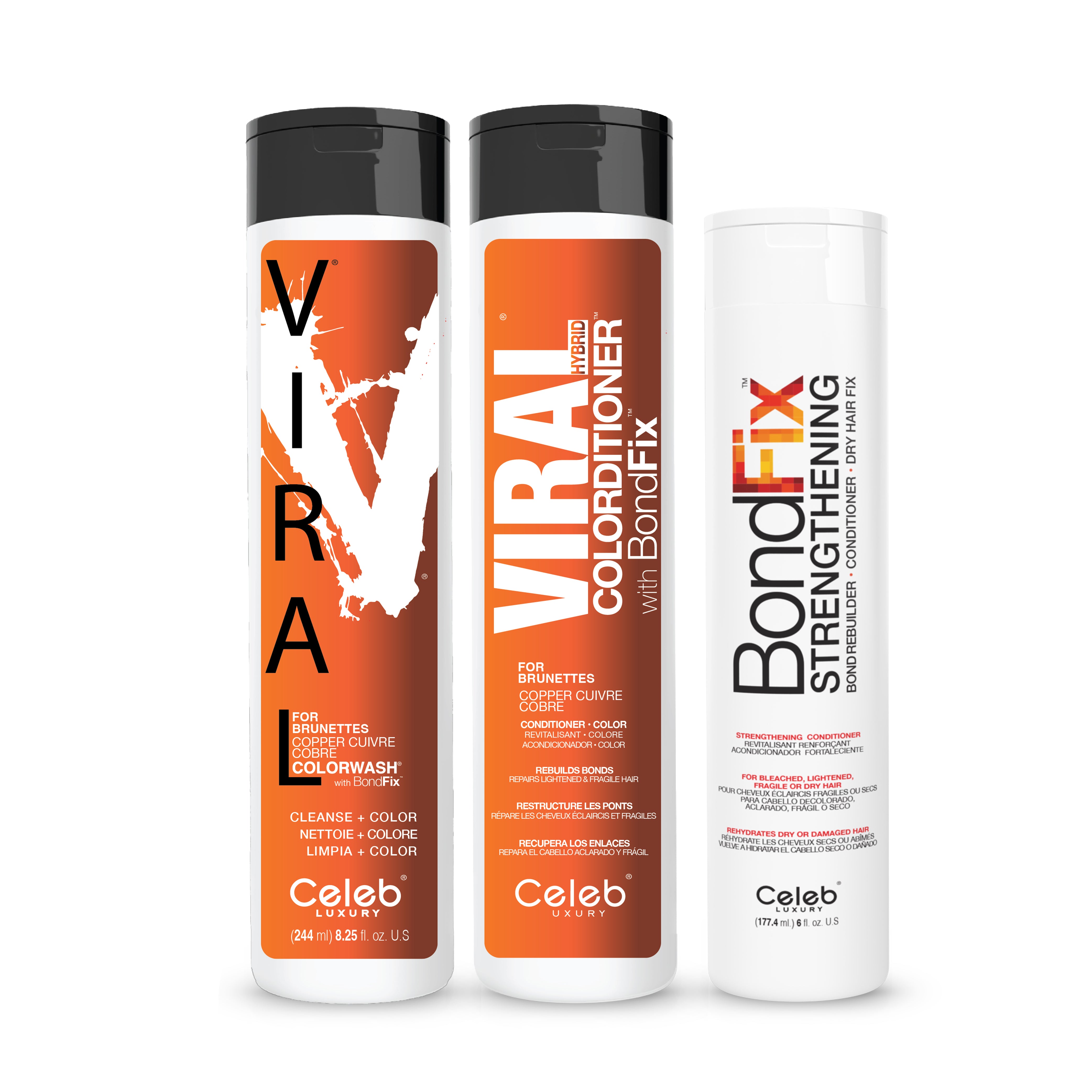Viral Copper For Brunettes Hair Bundle – Celeb Luxury