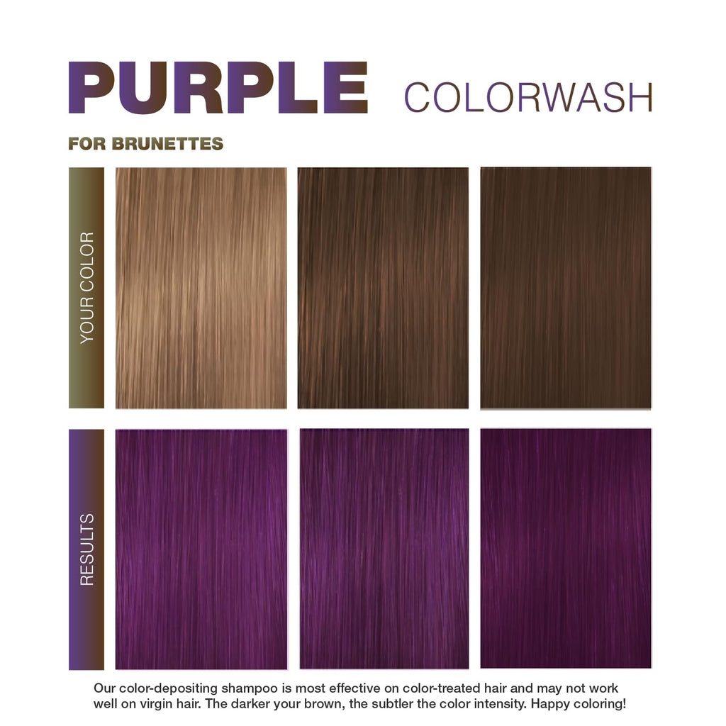 VIRAL PURPLE FOR BROWN HAIR COLORWASH - Celeb Luxury