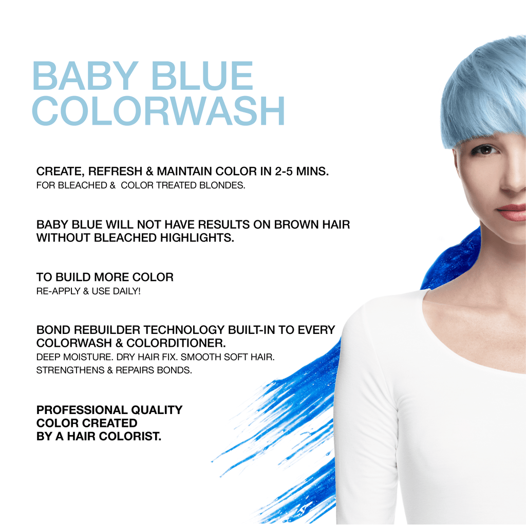 PASTEL BABY BLUE COLORWASH + BONDFIX - Celeb Luxury