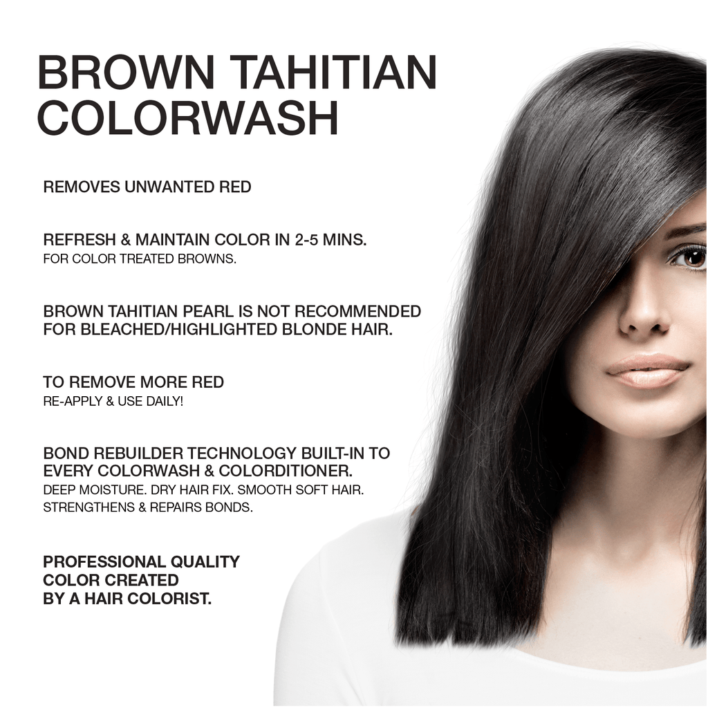 BROWN TAHITIAN PEARL DARK BROWN/BLACK® COLORWASH - Celeb Luxury