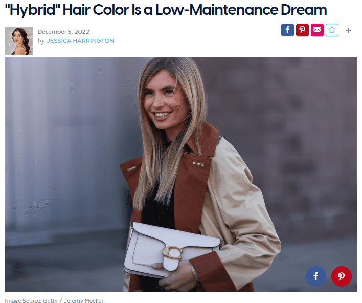 “Hybrid” Hair Color Is a Low-Maintenance Dream