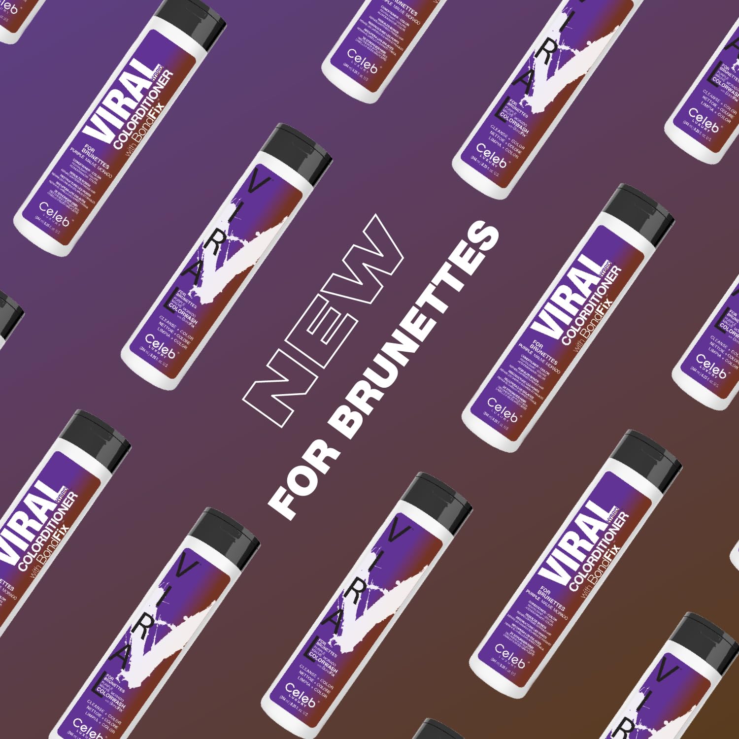 VIRAL PURPLE FOR BROWN HAIR BUNDLE - Celeb Luxury