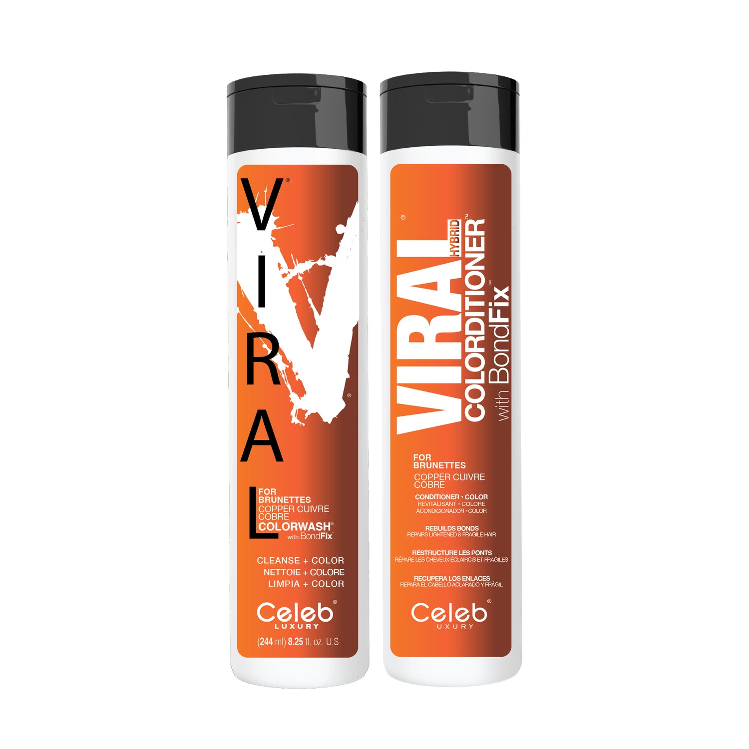 Viral Copper For Brunettes Hair Duo