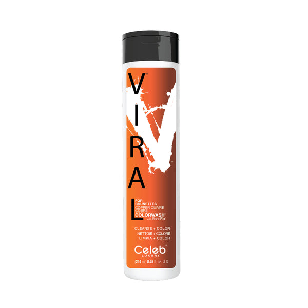 Viral Copper For Brunettes Hair Colorwash Shampoo