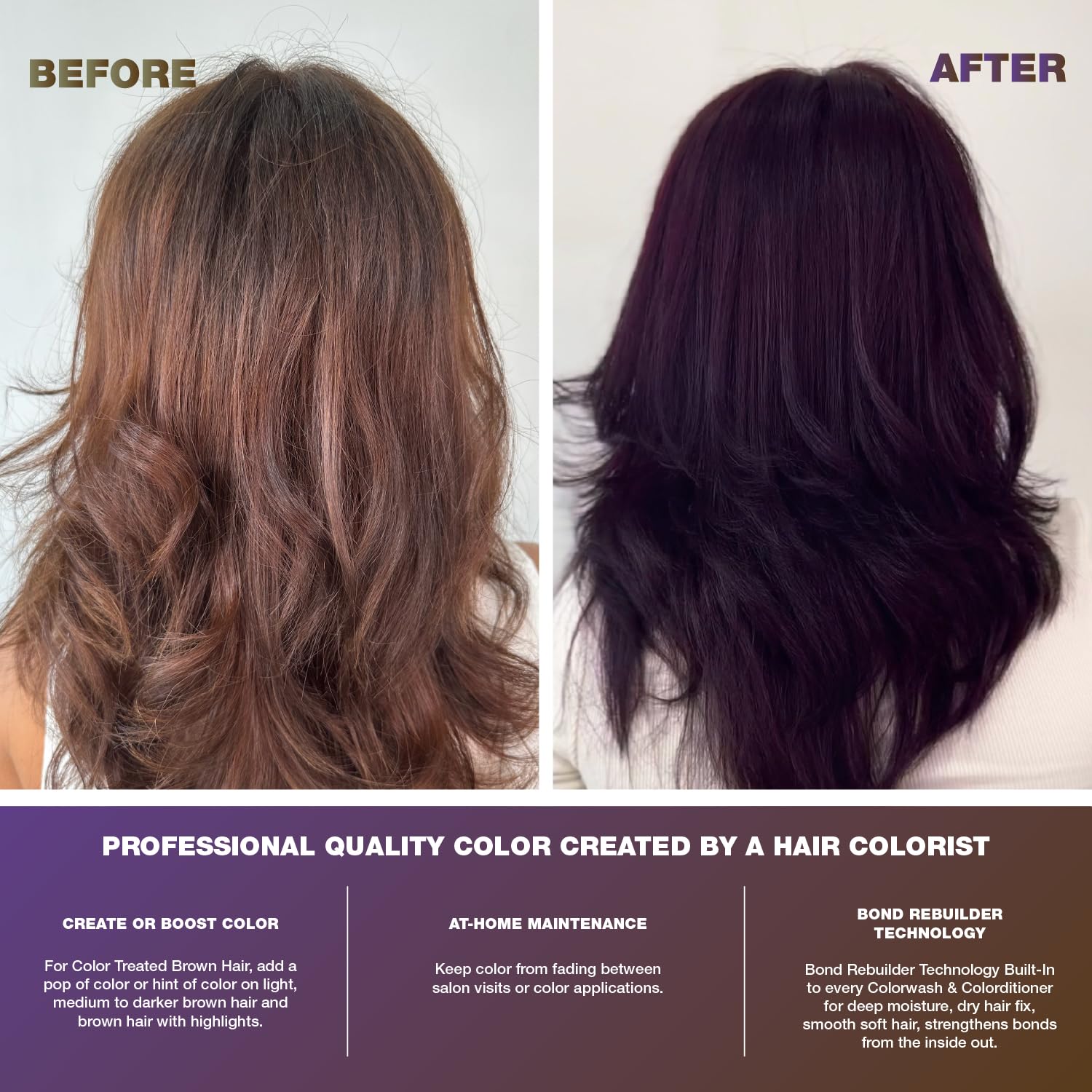 VIRAL PURPLE FOR BROWN HAIR COLORDITIONER - Celeb Luxury