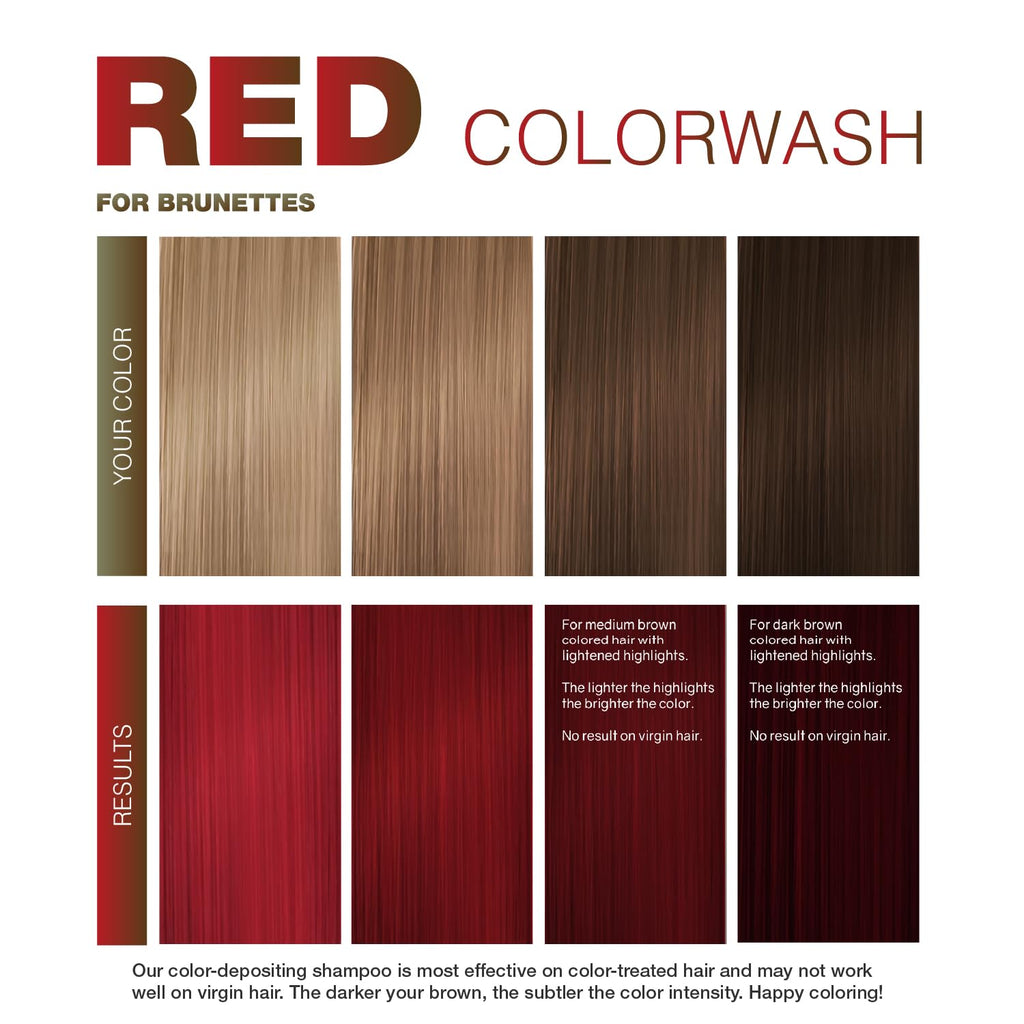 VIRAL RED FOR BROWN HAIR COLORWASH - Celeb Luxury