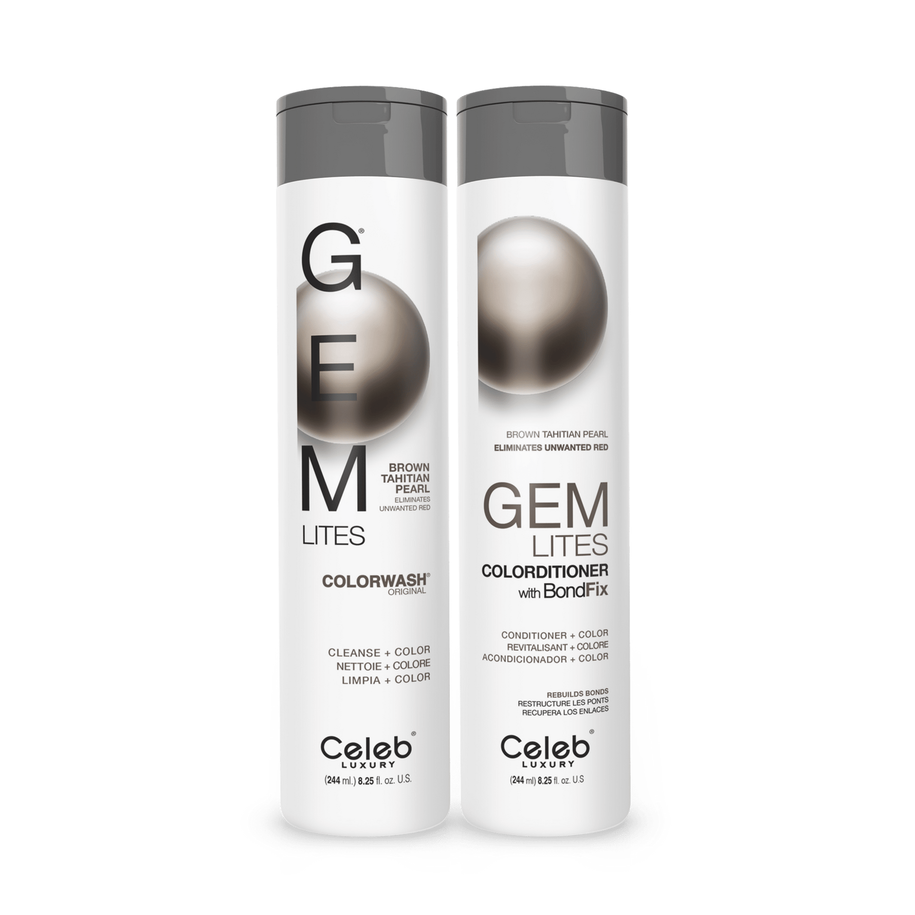 BROWN TAHITIAN PEARL DARK BROWN/BLACK® HEALTHY COLOR DUO - Celeb Luxury