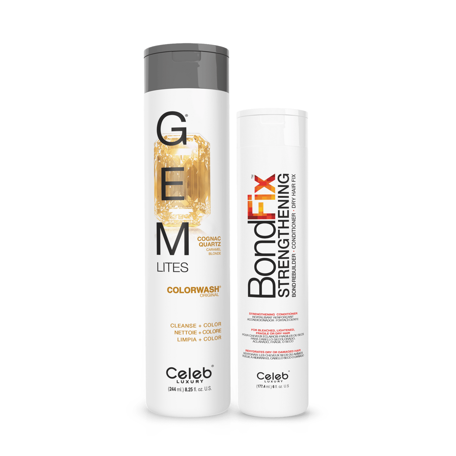 COGNAC QUARTZ CARAMEL BLONDE® COLORWASH+ BONDFIX - Celeb Luxury
