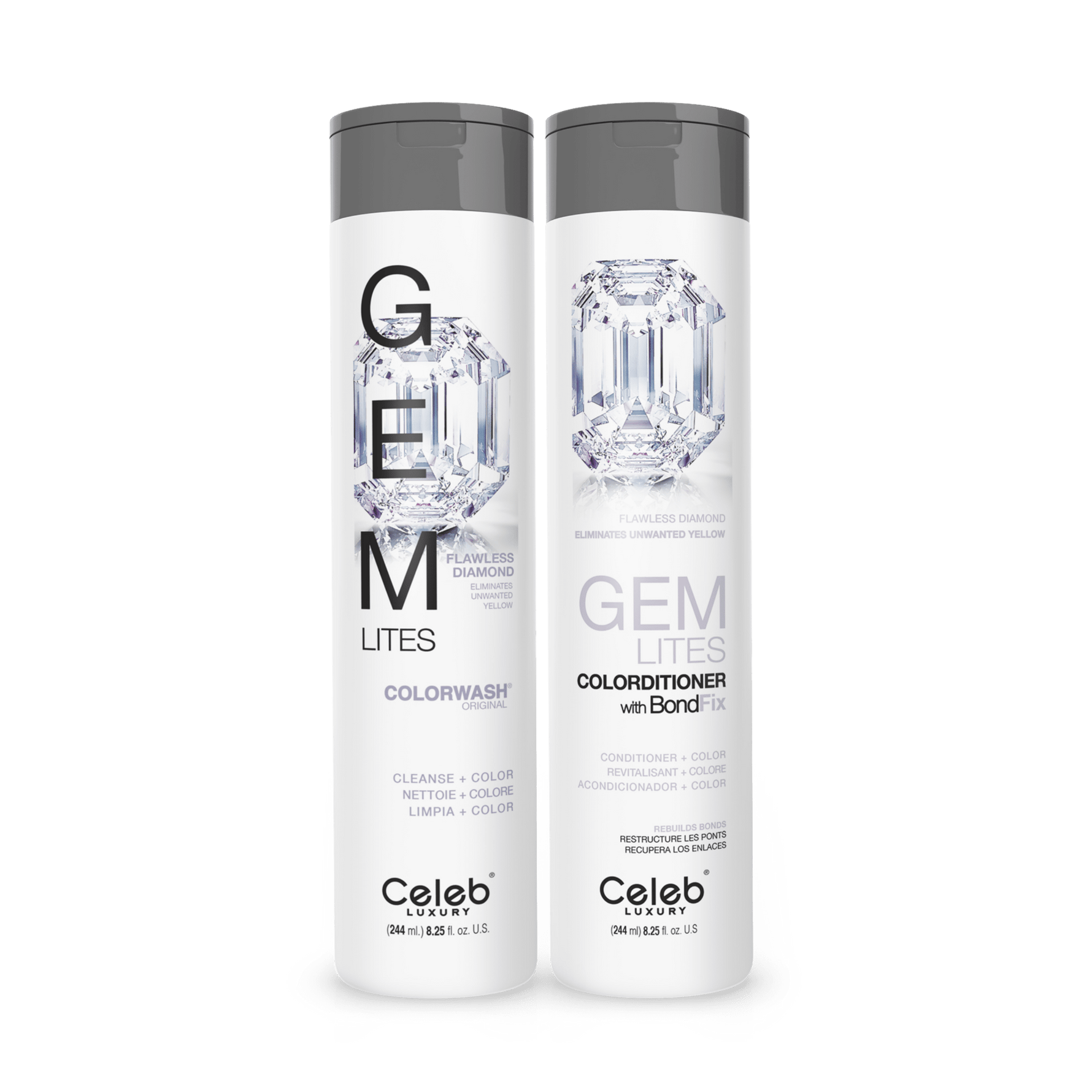 FLAWLESS DIAMOND PLATINUM BLONDE® HEALTHY COLOR DUO - Celeb Luxury