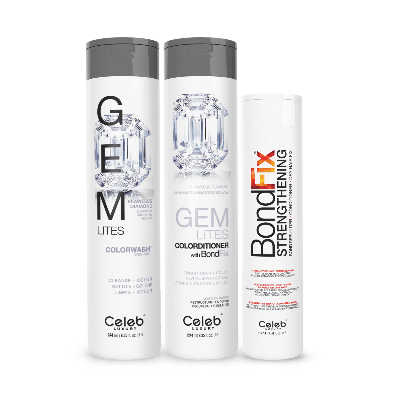 FLAWLESS DIAMOND PLATINUM BLONDE® HEALTHY COLOR BUNDLE - Celeb Luxury