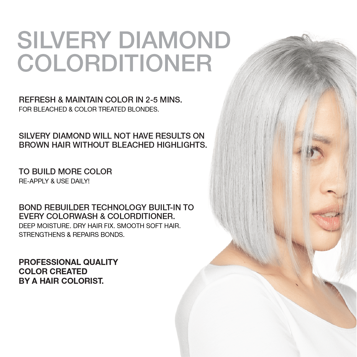SILVERY DIAMOND SILVER BLONDE® COLORDITIONER - Celeb Luxury