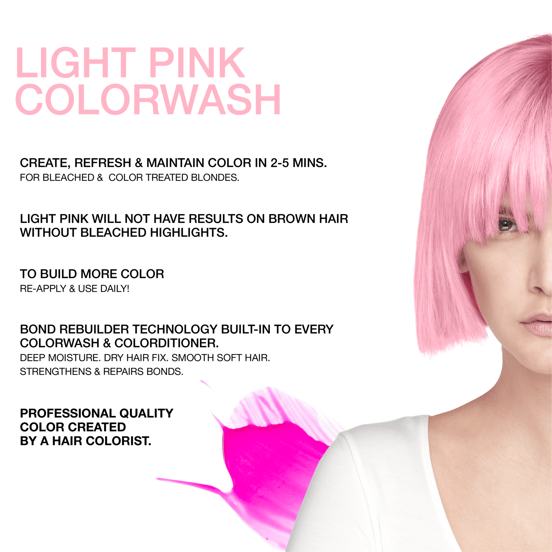 PASTEL LIGHT PINK COLORWASH 25 fl. oz. - Celeb Luxury