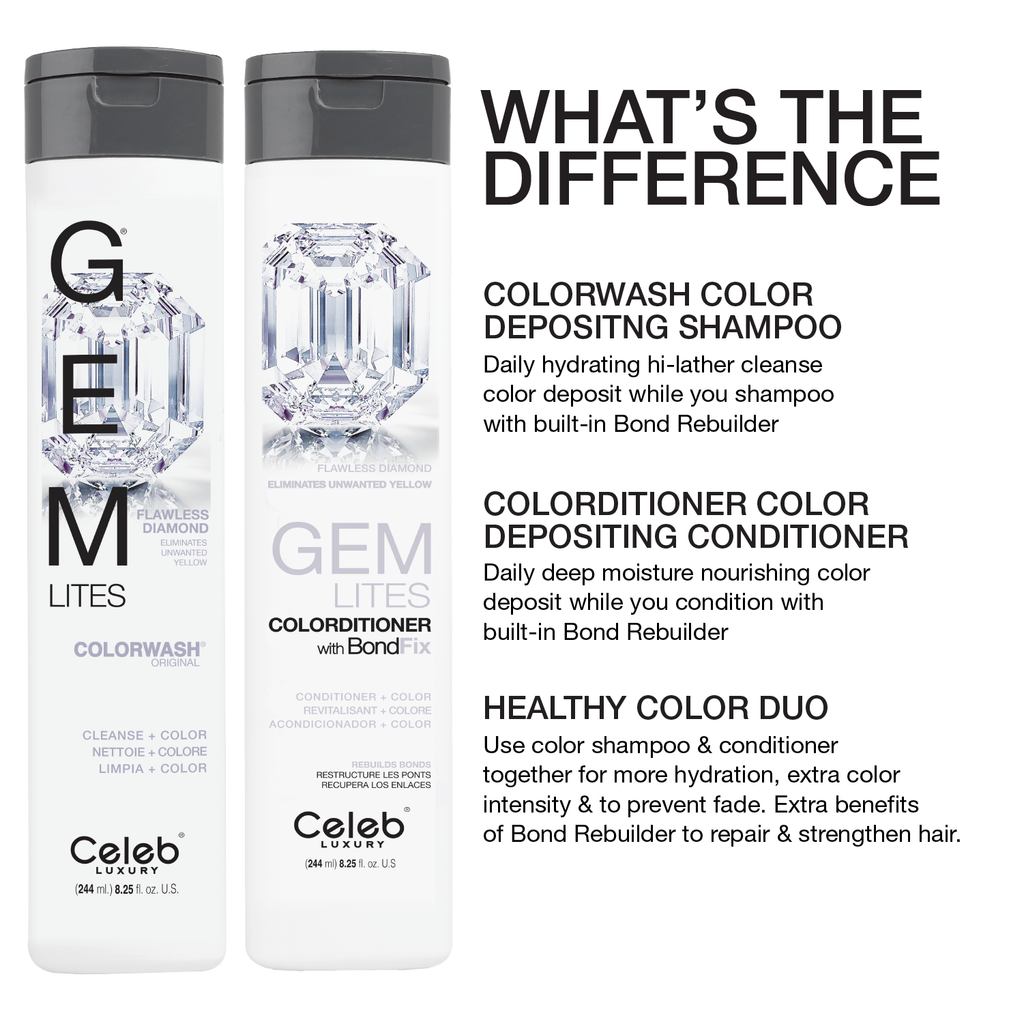 FLAWLESS DIAMOND PLATINUM BLONDE® COLORWASH 25 fl. oz. - Celeb Luxury