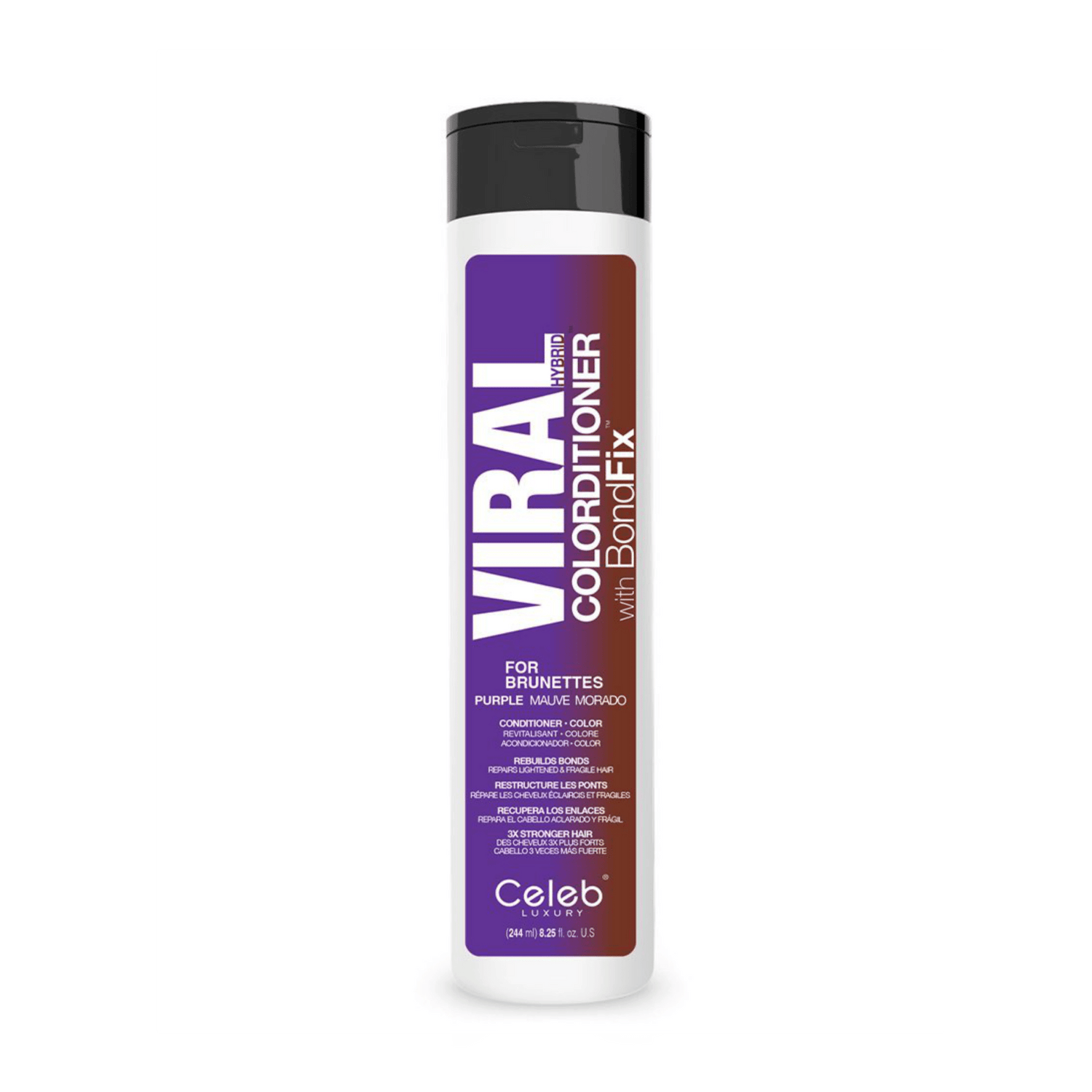 VIRAL PURPLE FOR BROWN HAIR COLORDITIONER - Celeb Luxury