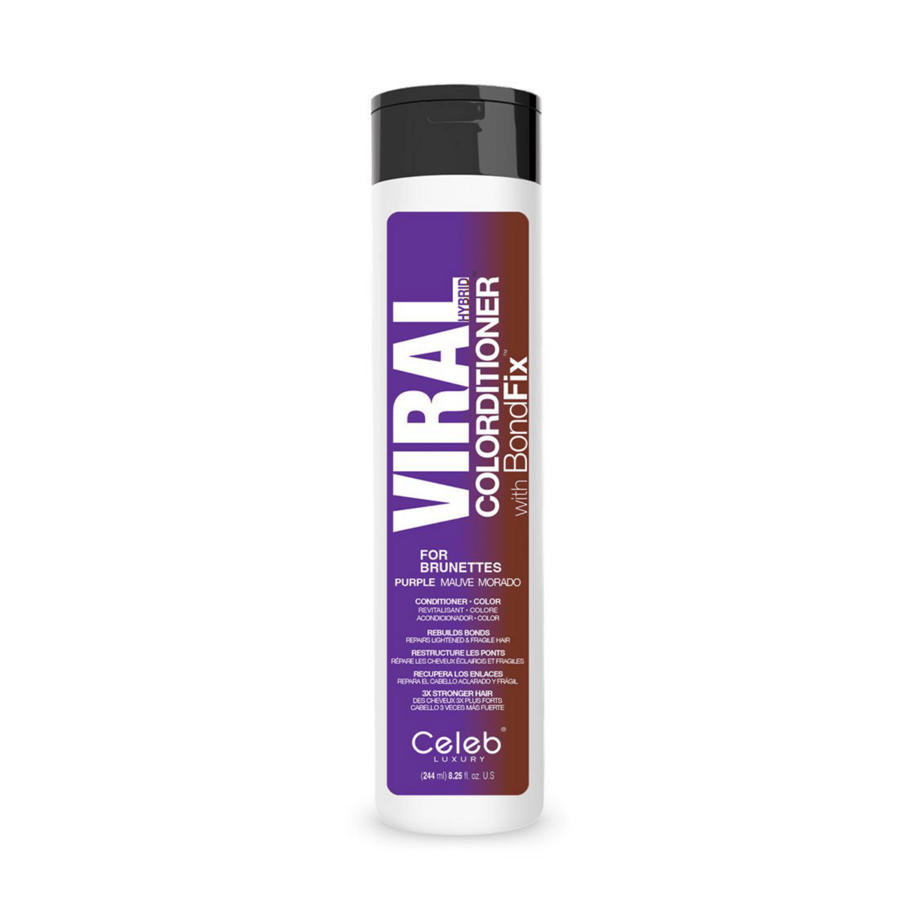 VIRAL PURPLE FOR BROWN HAIR COLORDITIONER - Celeb Luxury