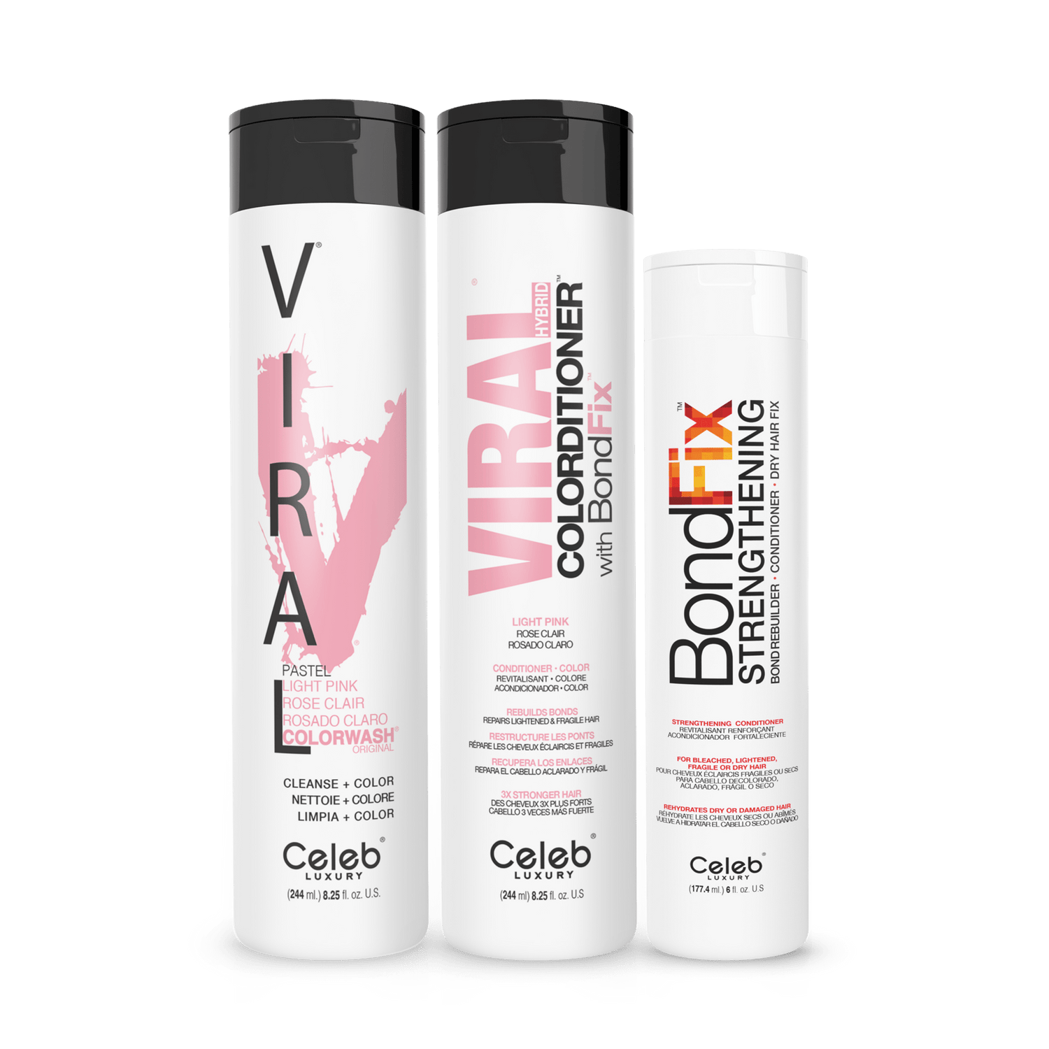 PASTEL LIGHT PINK HEALTHY COLOR BUNDLE - Celeb Luxury