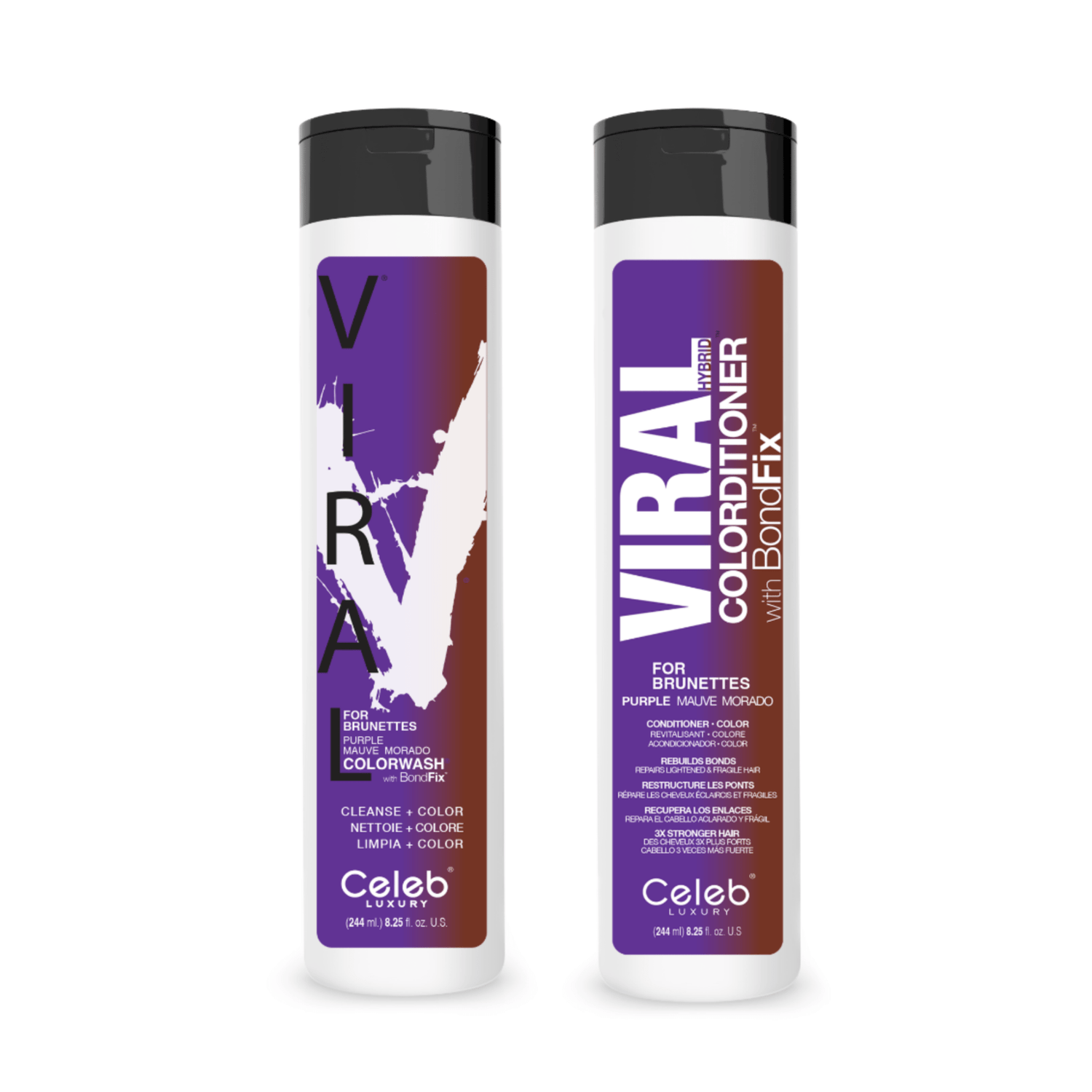 VIRAL PURPLE FOR BROWN HAIR DUO - Celeb Luxury